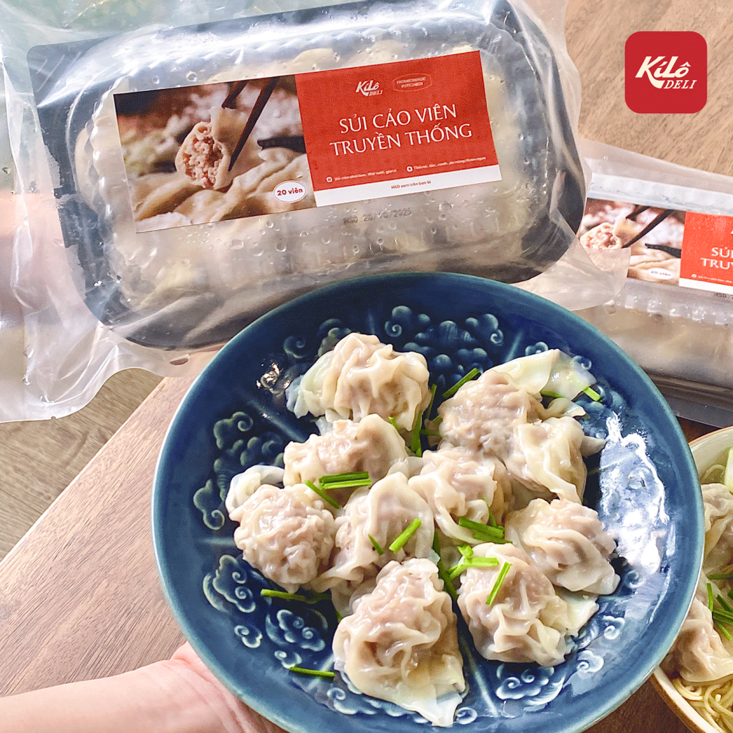 Hộp sủi cảo thịt truyền thống (cấp đông)