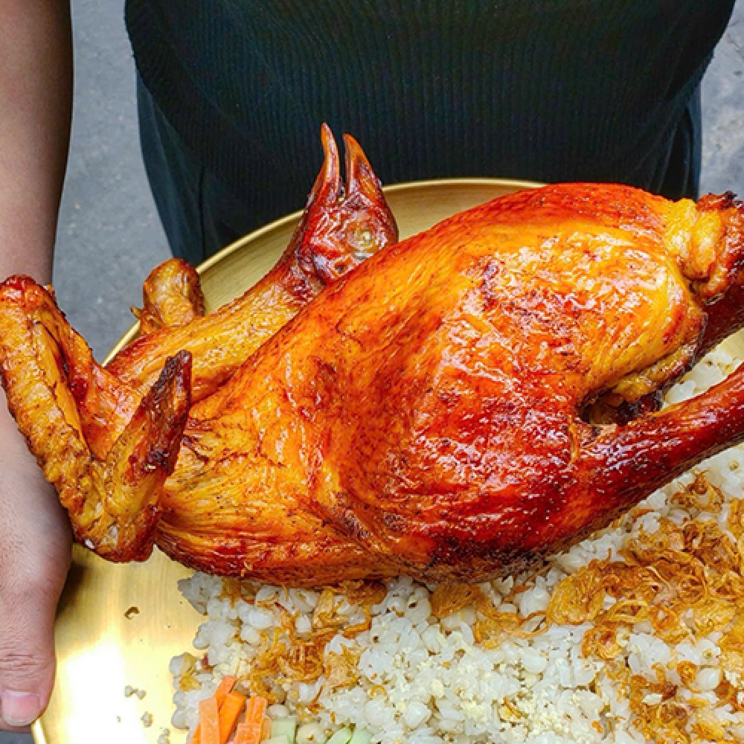 Gà ri quay mật mía size lớn đặc biệt