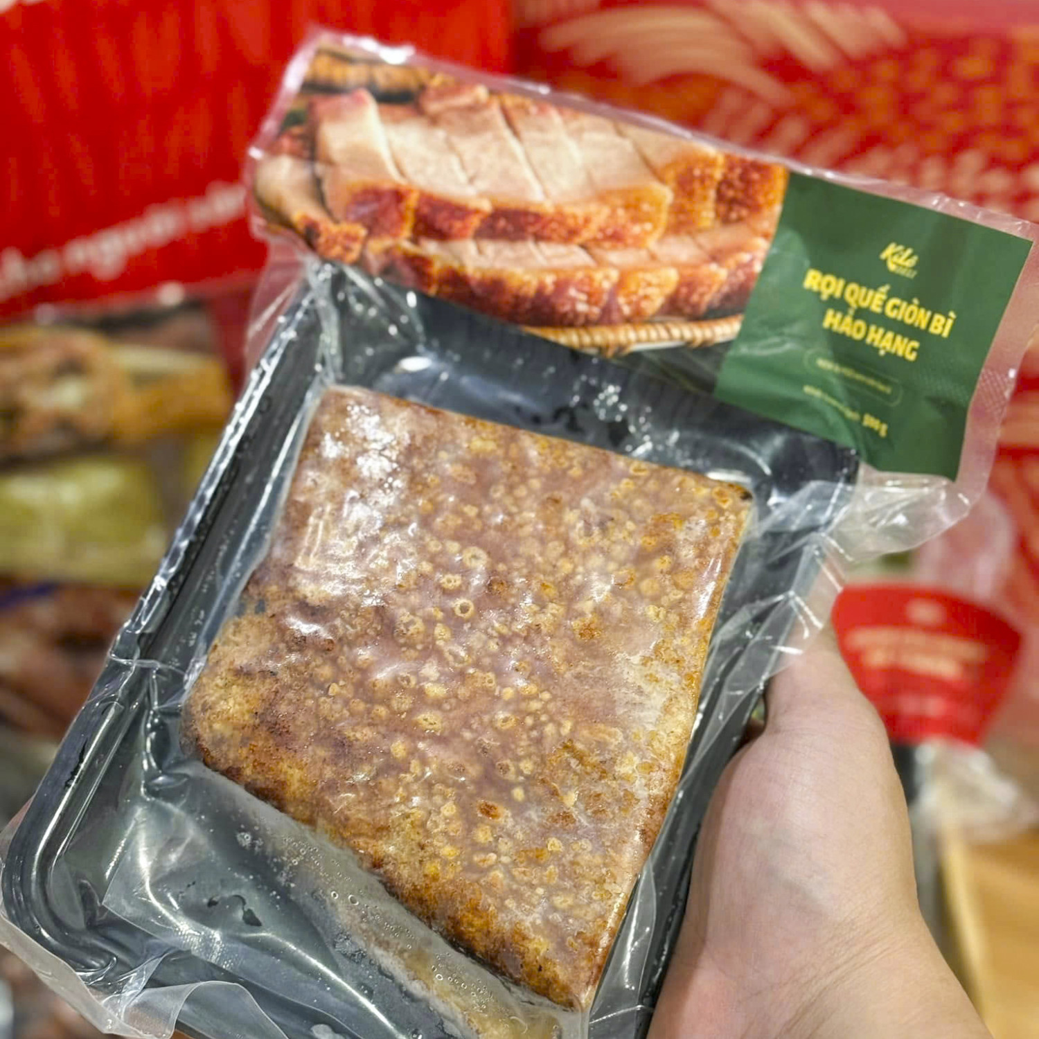 Pack thịt quay giòn bì Kí Lô 500gr (cấp đông)